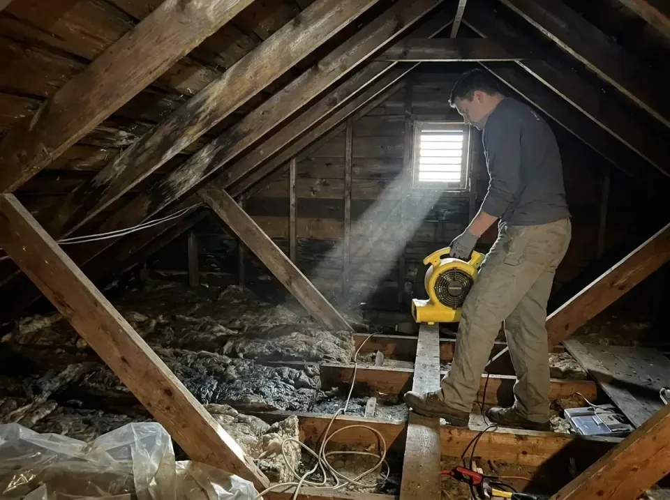 attic-water-damage-drying-proc-007 — frequently asked questions, Emergency Water Extraction & 24/7 Flood Response in Riverbe…